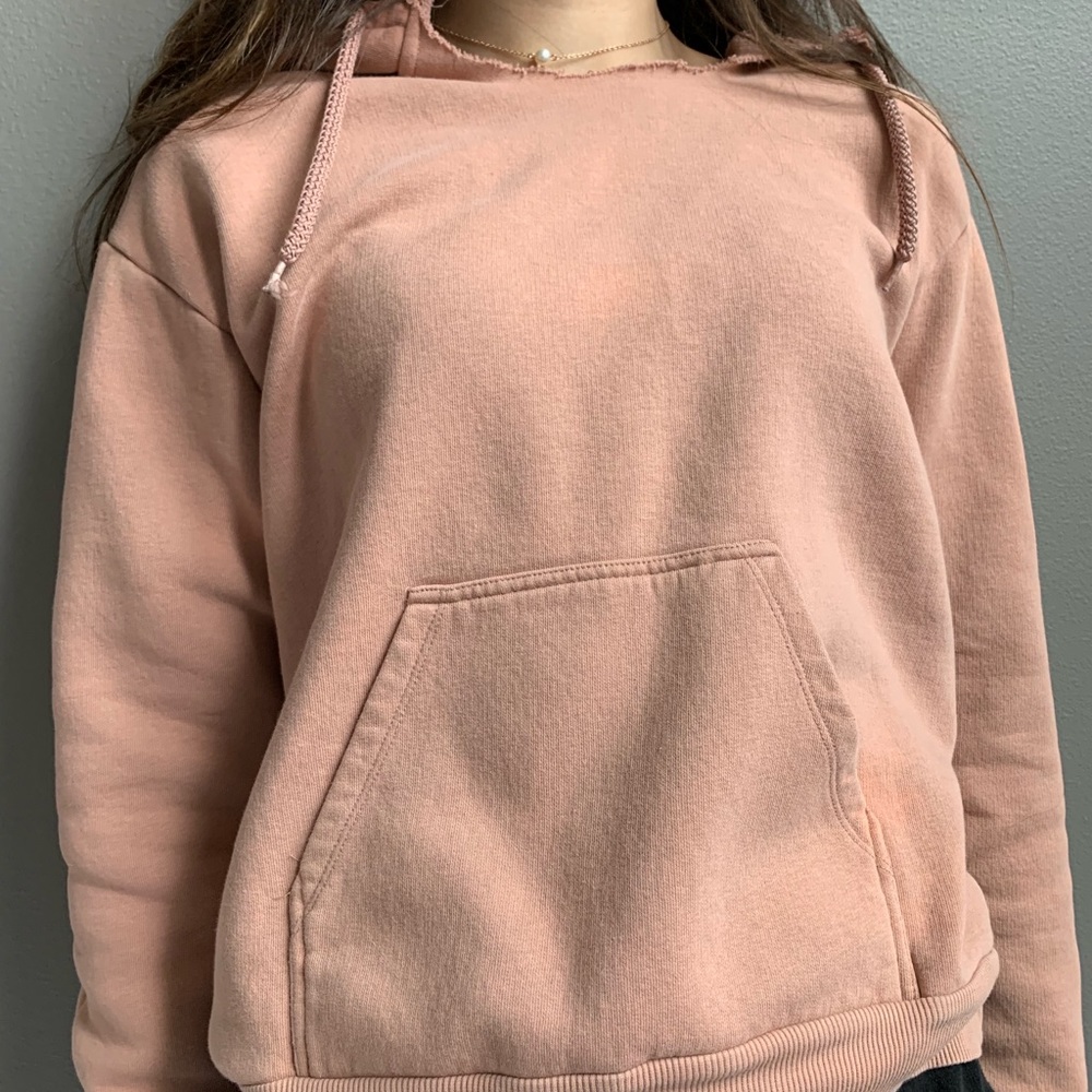 Salmon pink sweatshirt